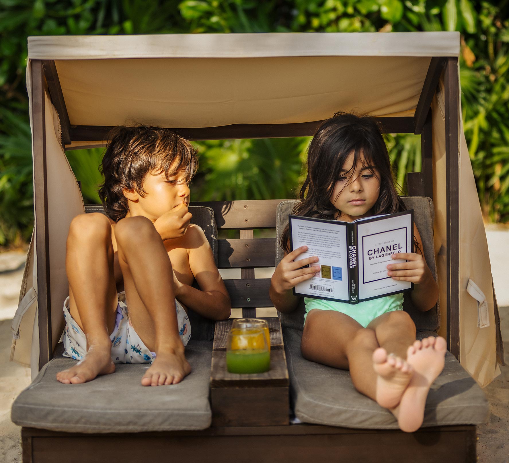 Kids outdoor area at the beach